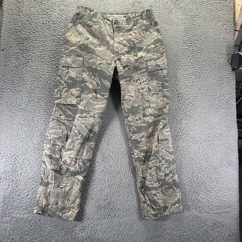 DSCP Pant Mens 34x32 Green Camo Cotton Cargo US Air Force Airman Battle Uniform
